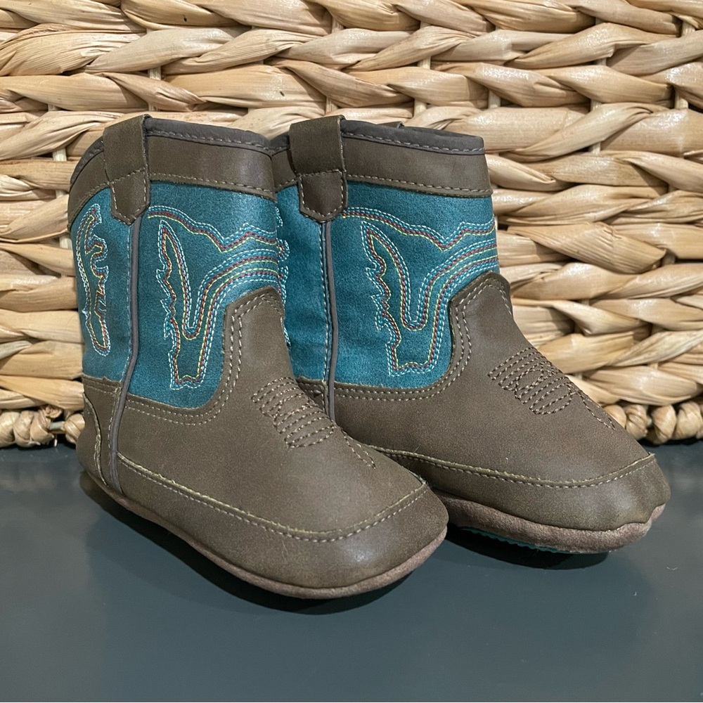 Dbl Barrel Infant Baby Bucket Cowboy Boots